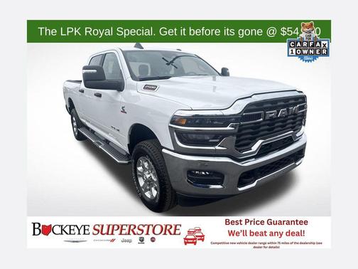 Bright White Clearcoat 2025 RAM 2500 Big Horn Crew Cab 4x4 6'4' Box