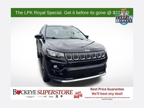 Diamond Black Crystal Pearlcoat 2022 Jeep Compass Limited