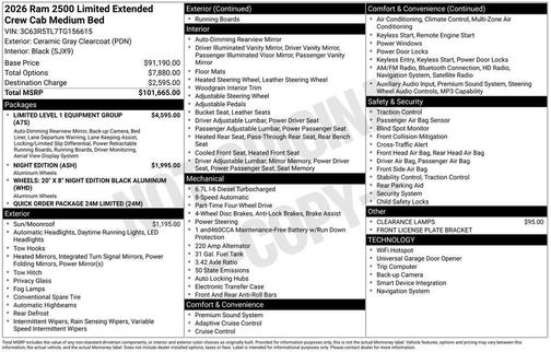 2026 RAM 2500 Limited