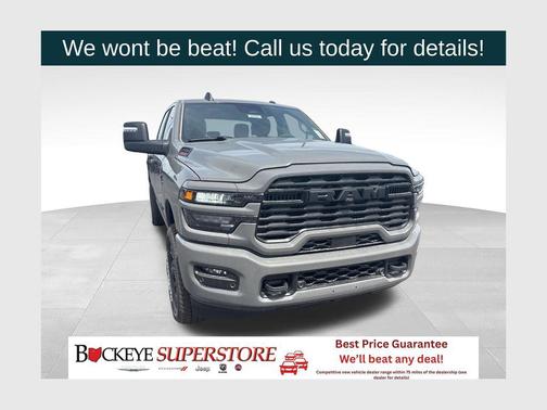 Ceramic Gray Clearcoat 2026 RAM 2500 Big Horn Crew Cab 4x4 6'4' Box