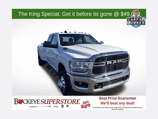 Bright White Clearcoat 2021 RAM 3500 Big Horn Crew Cab 4x4 8' Box