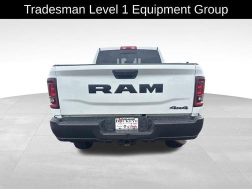 Bright White Clearcoat 2025 RAM 2500 Tradesman Crew Cab 4x4 6'4' Box