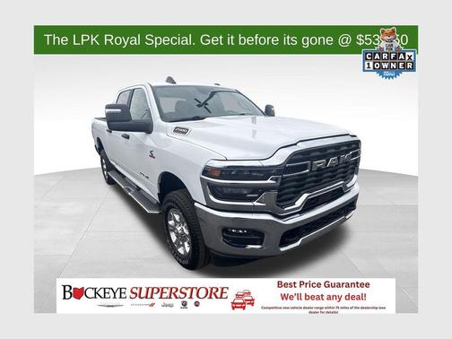 Bright White Clearcoat 2025 RAM 2500 Big Horn Crew Cab 4x4 6'4' Box