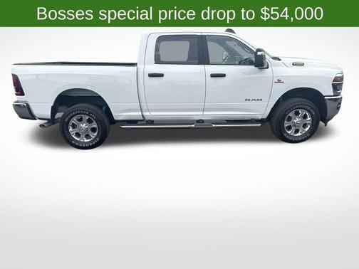 Bright White Clearcoat 2025 RAM 2500 Big Horn Crew Cab 4x4 6'4' Box