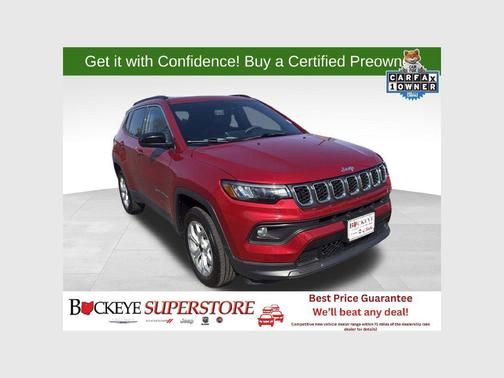 Red Hot Pearlcoat 2025 Jeep Compass Latitude