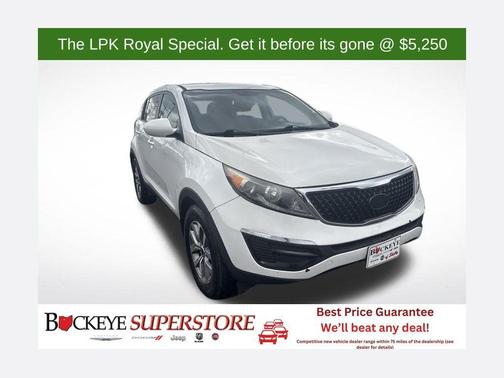Clear White 2014 Kia Sportage LX