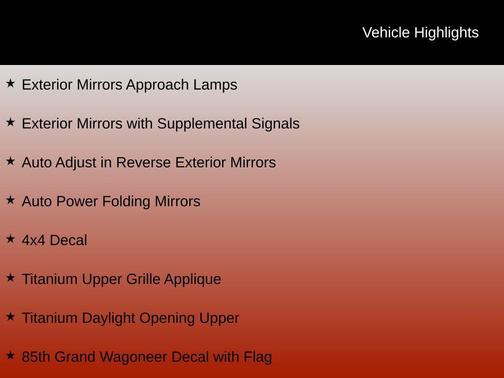 High Gloss Black 2026 Jeep Grand Wagoneer 4x4