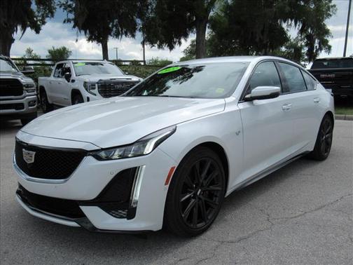 Crystal White 2022 Cadillac CT5 Sport RWD