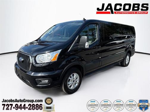 Agate Black Metallic 2021 Ford Transit-350 XLT