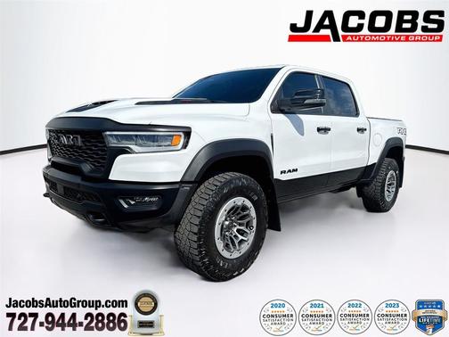 Bright White Clearcoat 2025 RAM 1500 RHO Crew Cab 4x4 5'7' Box