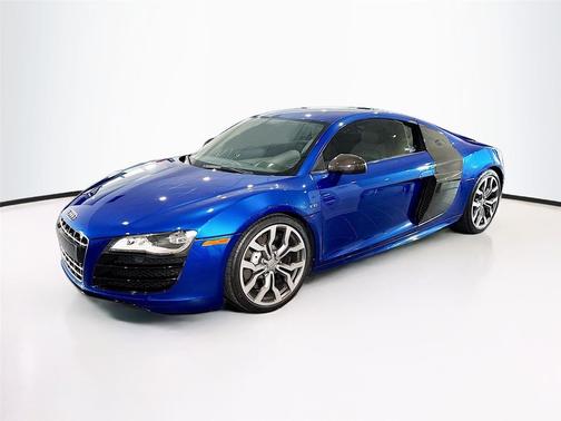 Blue 2009 Audi R8 5.2L