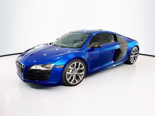 Blue 2009 Audi R8 5.2L