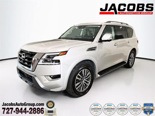 Brilliant Silver Metallic 2023 Nissan Armada SL 2WD