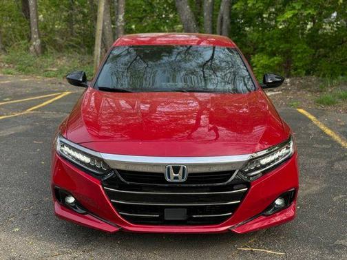 Red 2022 Honda Accord Hybrid Sport