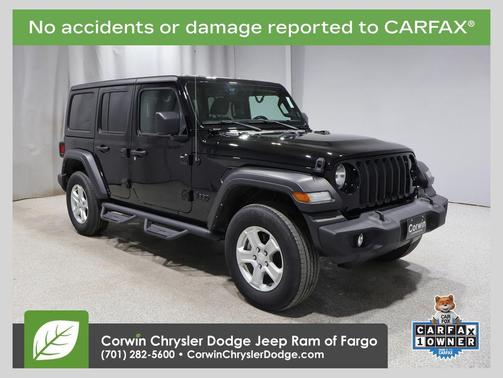 Black Clearcoat 2022 Jeep Wrangler Unlimited Sport