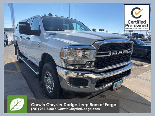 Bright White Clearcoat 2024 RAM 2500 Tradesman Crew Cab 4x4 6'4' Box