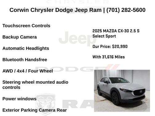 2025 Mazda CX-30 2.5 S Select Sport