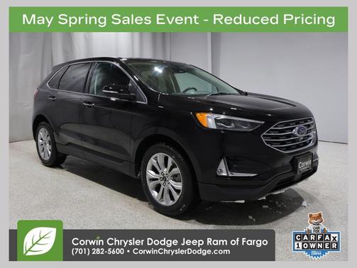 AGATE BLACK METALLIC 2024 Ford Edge Titanium