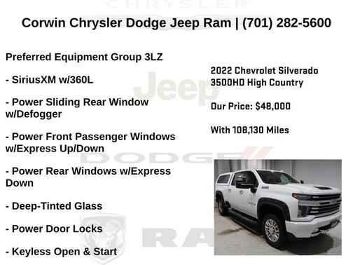 2022 Chevrolet Silverado 3500 High Country