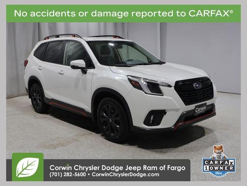 Crystal White Pearl 2023 Subaru Forester Sport