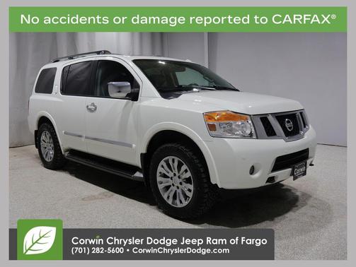 Pearl White 2015 Nissan Armada Platinum