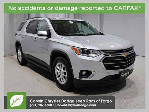 Silver Ice 2020 Chevrolet Traverse LT Cloth