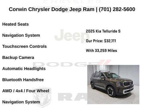 Dark Moss 2025 Kia Telluride S