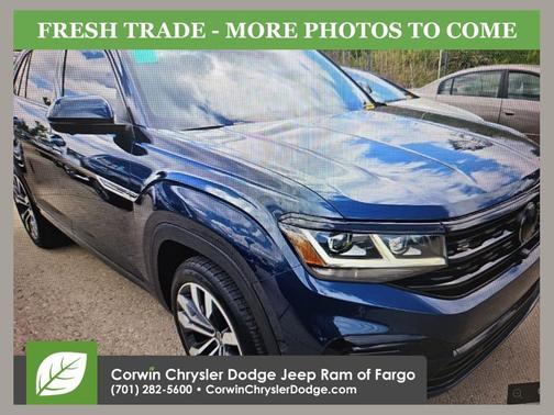 Tourmaline Blue 2022 Volkswagen Atlas Cross Sport 3.6L V6 SEL Premium R-Line