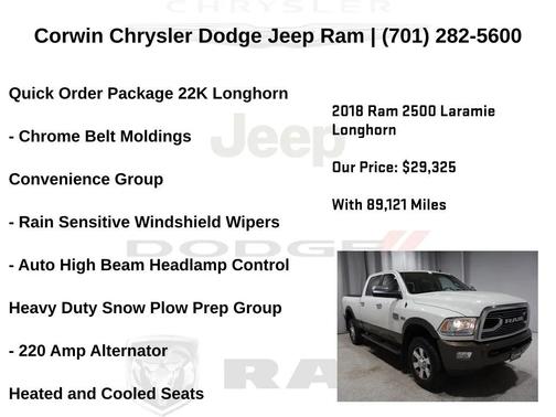 2018 RAM 2500 Longhorn