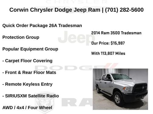 2014 RAM 3500 Tradesman
