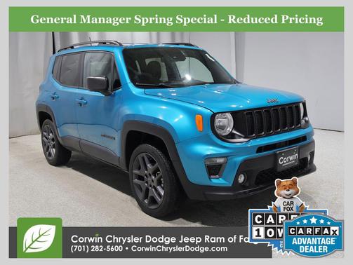 Bikini Metallic Clearcoat 2021 Jeep Renegade Latitude