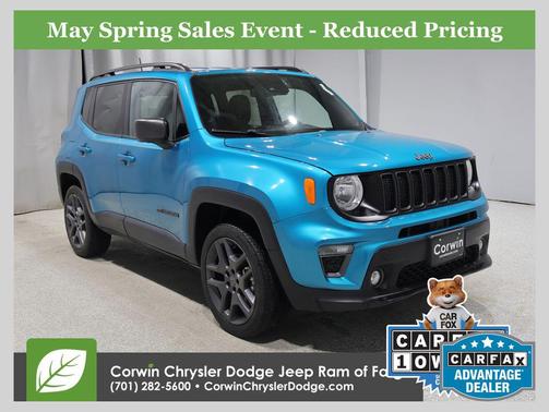 Bikini Metallic Clearcoat 2021 Jeep Renegade Latitude