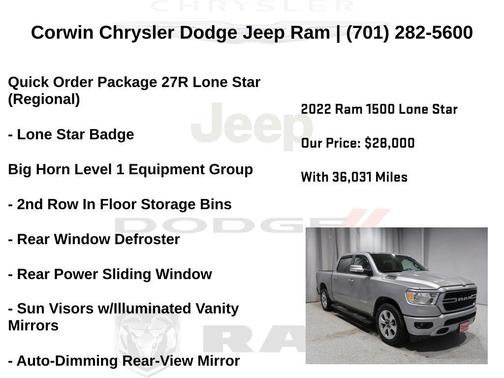 2022 RAM 1500 Big Horn/Lone Star