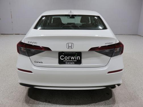 Platinum White Pearl 2025 Honda Civic Sport