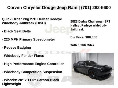 2023 Dodge Challenger SRT Hellcat