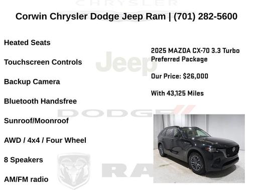 2025 Mazda CX-70 3.3 Turbo Preferred Package