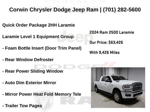 2024 RAM 2500 Laramie Crew Cab 4x4 6'4' Box
