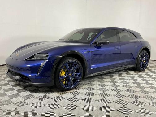 Blue 2023 Porsche Taycan Turbo S
