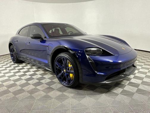 Blue 2023 Porsche Taycan Turbo S