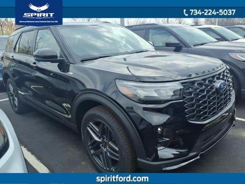 Agate Black Metallic 2026 Ford Explorer ST-Line