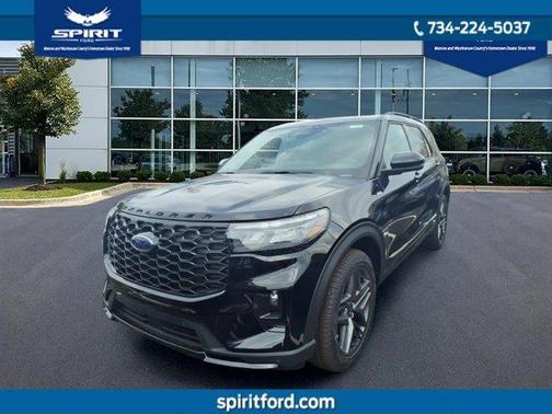 Agate Black Metallic 2026 Ford Explorer ST-Line