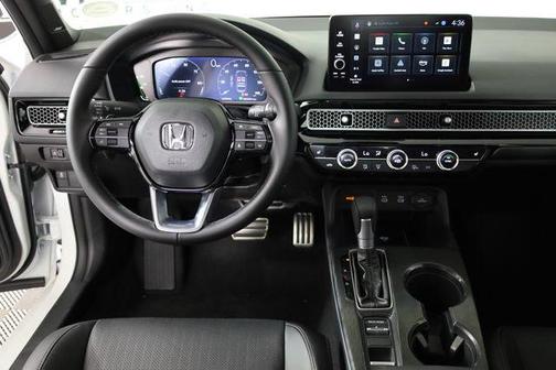 Platinum White Pearl 2026 Honda Civic Hybrid Sport Touring