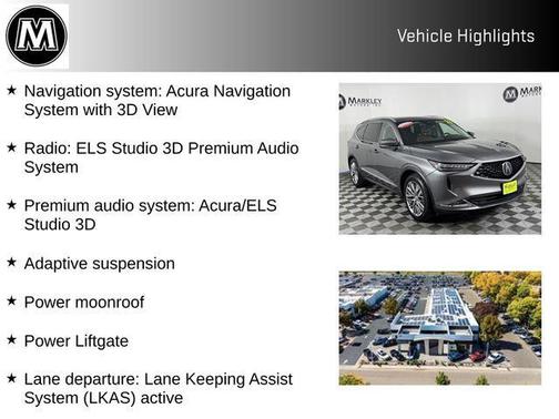 Liquid Carbon Metallic 2023 Acura MDX Advance Package