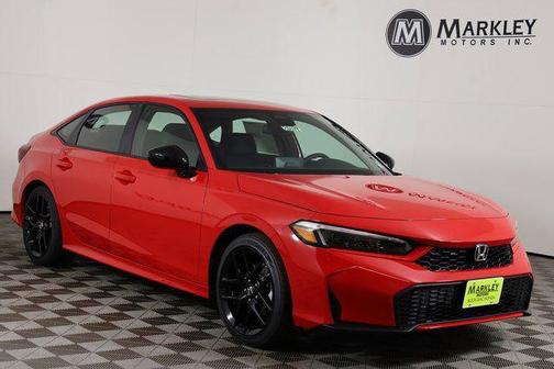 Rallye Red 2025 Honda Civic Hybrid Sport