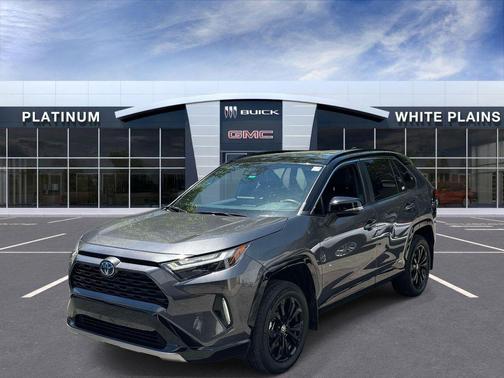 Magnetic Gray Metallic/Midnight Black Metallic 2024 Toyota RAV4 Hybrid SE