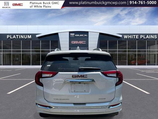 White Frost Tricoat 2023 GMC Terrain Denali