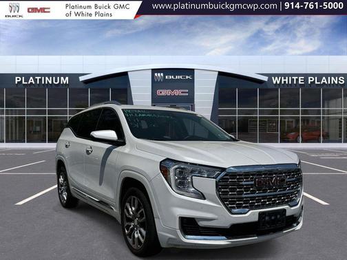 White Frost Tricoat 2023 GMC Terrain Denali