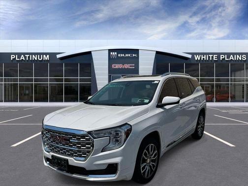 White Frost Tricoat 2023 GMC Terrain Denali