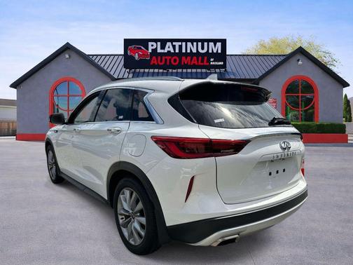 Lunar White 2021 INFINITI QX50 LUXE