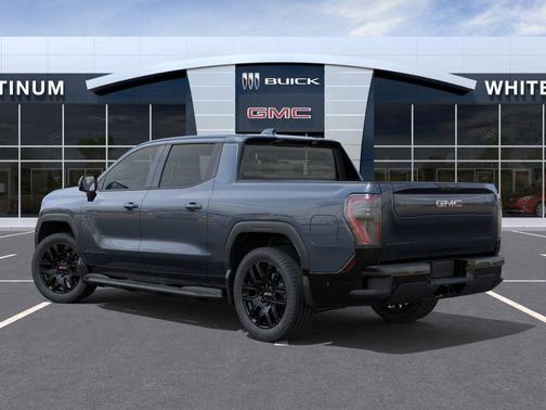 Deep Ocean Metallic 2026 GMC Sierra EV Standard Range Elevation